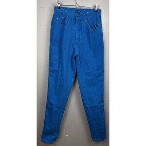 Vtg Rocky Mountain High Waist Jeans Turquoise 90s Cowgirl 31/11 x 36 (28x34)